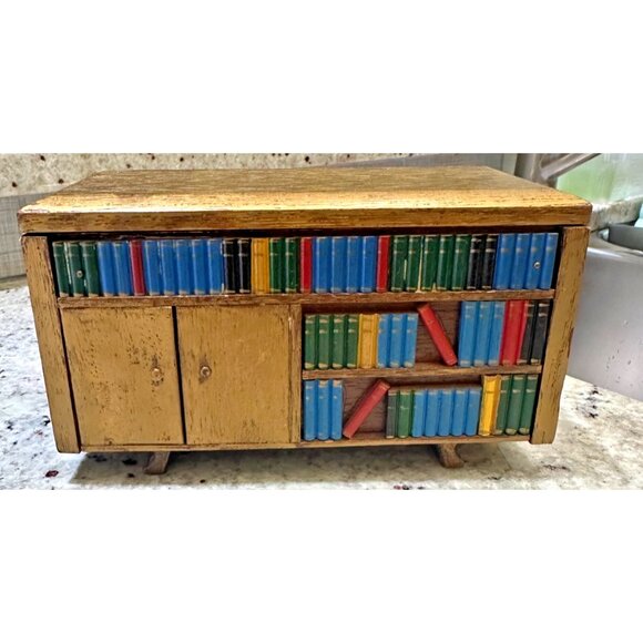 Vintage Ross Solid State Bookshelf Radio – Novelty Wooden Cabinet - Picture 3 of 12